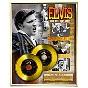 Elvis Presley Recording Sessions LE Framed Gold Record
